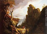 Thomas Cole Famous Paintings - Indian Sacrifice